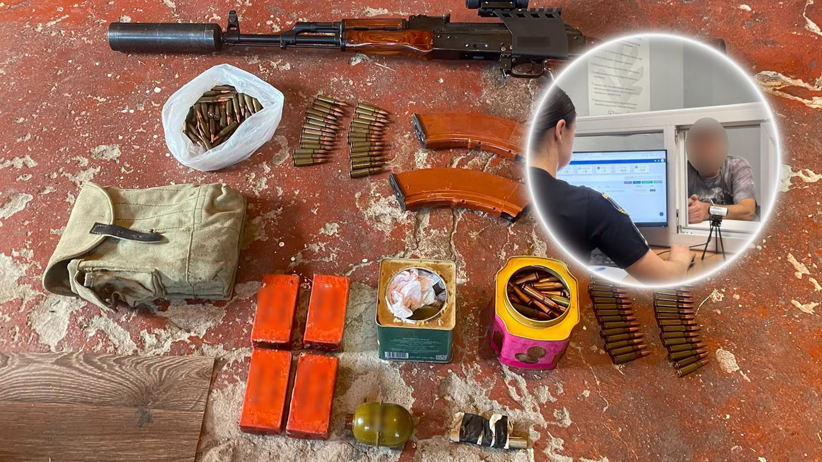 У Тростянці у 60-річного чоловіка вилучили арсенал зброї та вибухівку