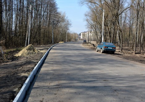 Майже 600 метрів тротуару будують по вулиці Б.Хмельницького