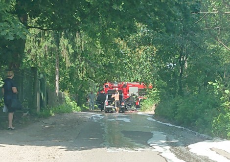 У Тростянці горів автомобіль