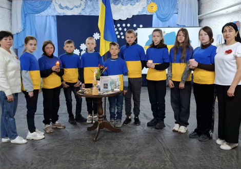 Тростянецькі школярі вшанували жертв Другої світової війни