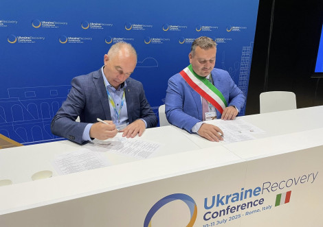 Тростянець підписав меморандум про співпрацю з італійським містом Сільві на форумі в Римі