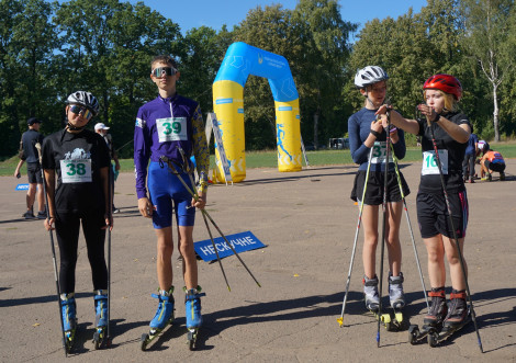 У Тростянці вперше після окупації пройшли лижоролерні змагання в Нескучному