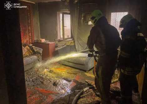 У Тростянці під час пожежі в житловому будинку загинула 76-річна жінка