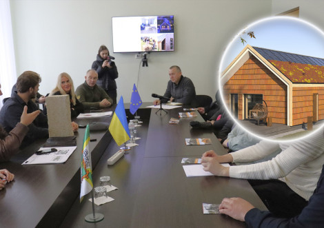 У Тростянці презентували проєкт "Build Back Bio" для будівництва екожитла з соломи та коноплі