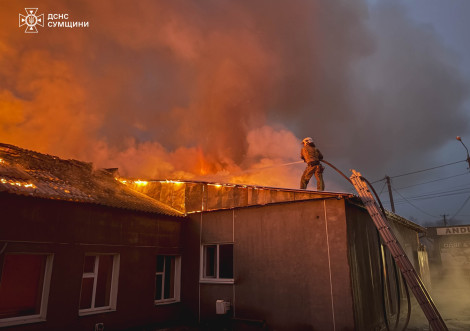 21 листопада рятувальники ліквідували пожежу на підприємстві "Тростянецькі ковбаси"