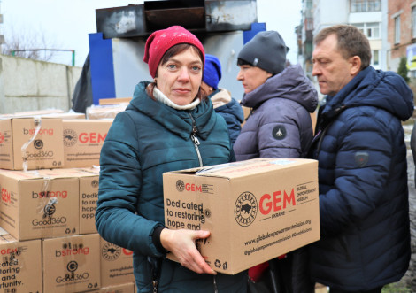Тростянець отримав 1440 продуктових наборів від благодійного фонду GEM Ukraine