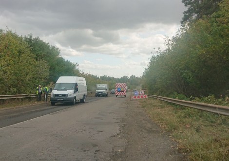 Розпочався ремонт ділянки траси Суми-Полтава в місті Тростянець