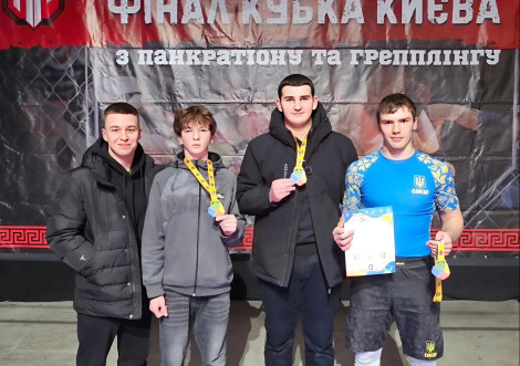 Тростянецькі борці здобули три медалі на Кубку Києва з грепплінгу