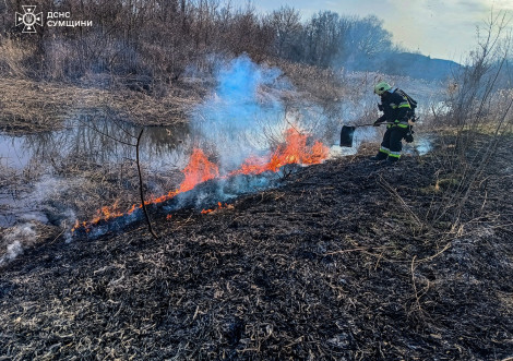 На Охтирщині пенсіонерка загинула, підпаливши суху траву